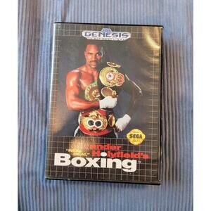 Evander Holyfield's Boxing Sega Genesis Game Cartridge with Case